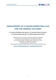 development of a colour modifying flux for the ceramic tile ... - Qualicer