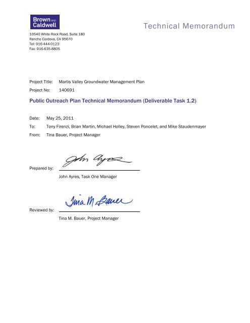 Martis Valley Groundwater Management Plan - Placer County Water ...