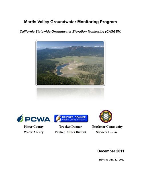 Martis Valley Groundwater Management Plan - Placer County Water ...