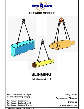good slinging practice - Site Safe