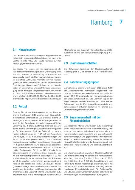 Institutionelle Ressourcen der Bundesländer im Vergleich