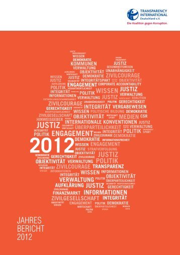Jahresbericht 2012 - Transparency International