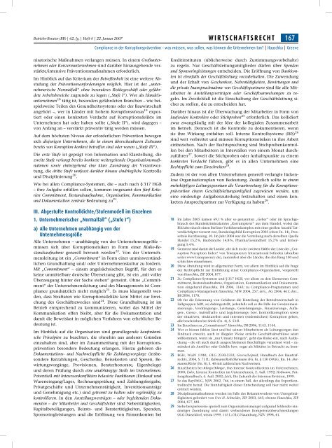 Compliance in der Korruptionsprävention - Transparency International