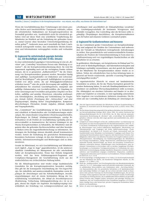 Compliance in der Korruptionsprävention - Transparency International