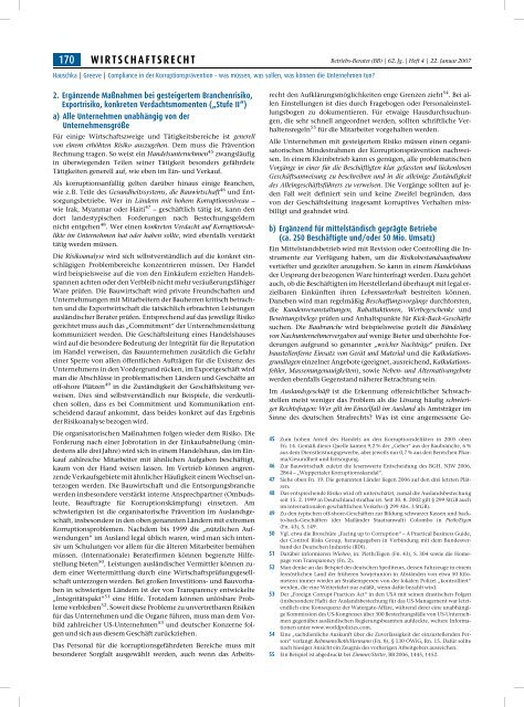 Compliance in der Korruptionsprävention - Transparency International