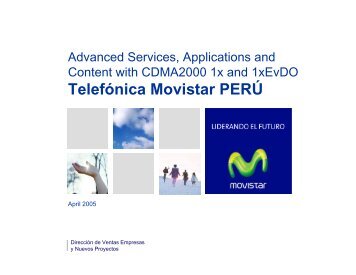Telefónica Movistar PERÚ - CDMA Development Group