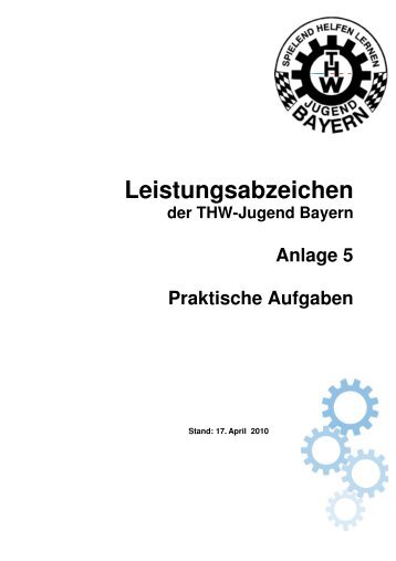 Aufgabenkatalog - THW-Jugend Bayern