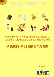 A cura di TECNOLOGIE PULITE - AGRO-ALIMENTARE - Ervet S.p.a.