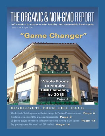 Non-GMO Source Nov04 - The Organic & Non-GMO Report