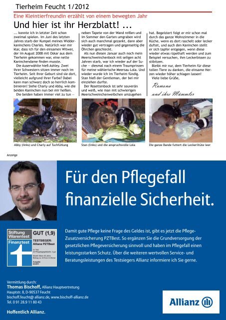 Tierheimzeitung 1/2012 - Tierheim Feucht