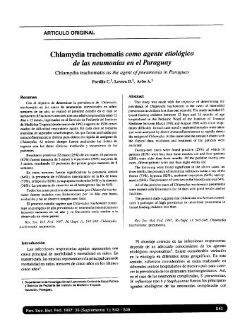 Chlamydia trachomatis como agente etiológico de las neumonías ...