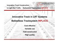 Innovative Track in LRT Systems Ballastless ... - travetto.de