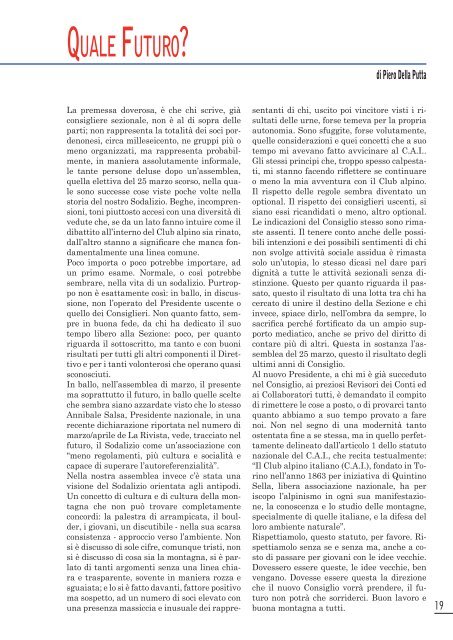 "Il Notiziario" in pdf - CAI - Sezione di Pordenone