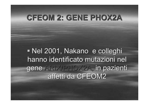 Fibrosi congenita dei muscoli extraoculari - E. Medea