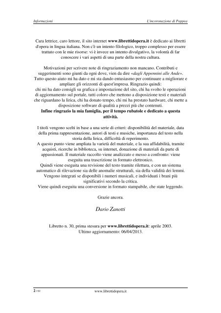 Qui la versione stampabile in formato PDF del libretto.