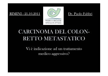 Dr. Paolo Fabbri - Oncologia Rimini