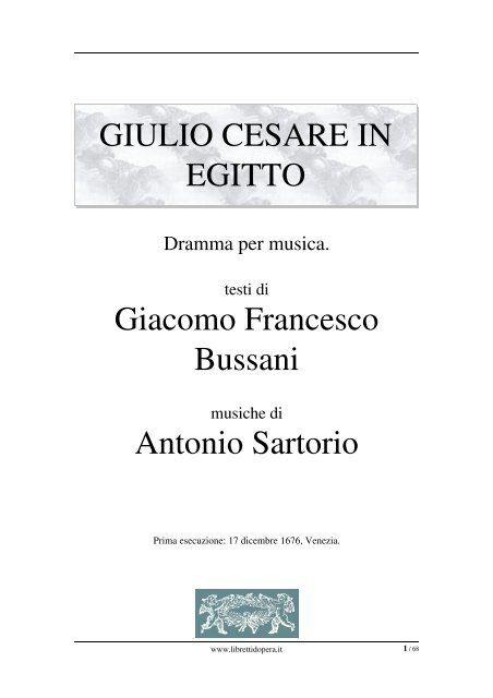 Qui la versione stampabile in formato PDF del libretto.