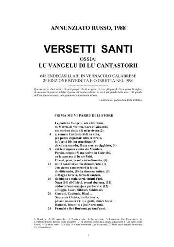 annunziato russo, 1988 versetti santi - Nonnoweb online