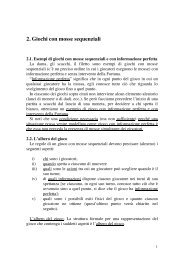 2. Giochi con mosse sequenziali - utenti