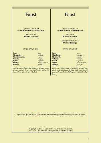 faust libretto - La Scala