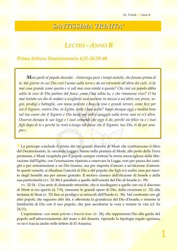 Spiegazione del Vangelo della Santissima Trinità - 3 Giugno Anno B