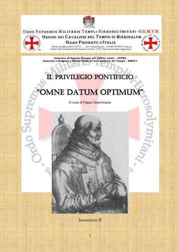 “OMNE DATUM OPTIMUM” - Santa Maria Maddalena dei Templari