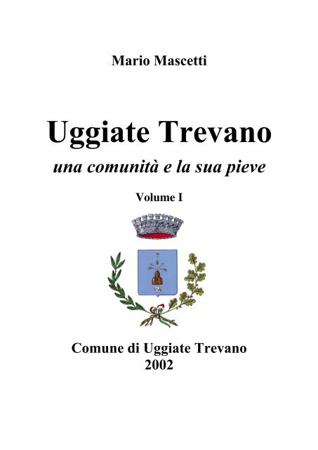 Volume 1 - Comune di Uggiate-Trevano