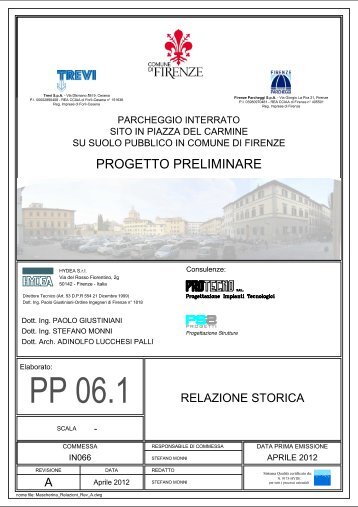 relazione storica - Piano Strutturale - Comune di Firenze