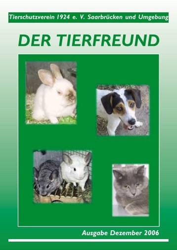 Ausgabe 12/2006 - Tierschutzverein 1924 e.V.
