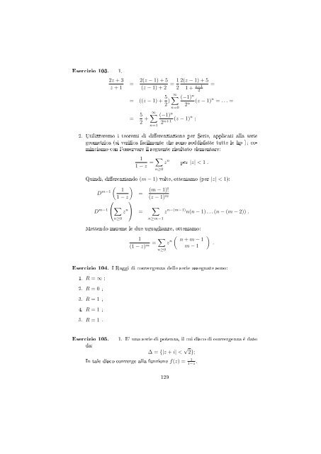 Esercizi svolti di analisi reale e complessa - Dipartimento di ...