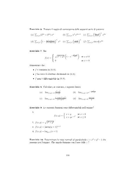 Esercizi svolti di analisi reale e complessa - Dipartimento di ...