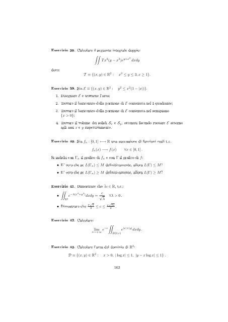 Esercizi svolti di analisi reale e complessa - Dipartimento di ...