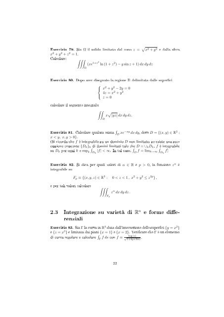 Esercizi svolti di analisi reale e complessa - Dipartimento di ...