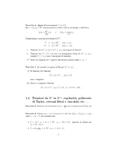 Esercizi svolti di analisi reale e complessa - Dipartimento di ...