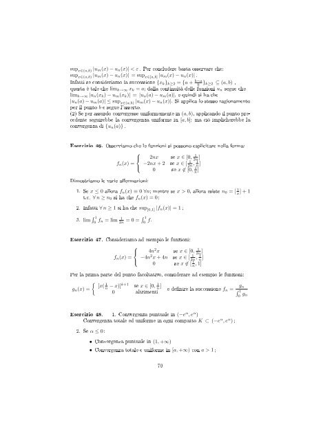 Esercizi svolti di analisi reale e complessa - Dipartimento di ...