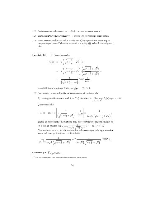 Esercizi svolti di analisi reale e complessa - Dipartimento di ...