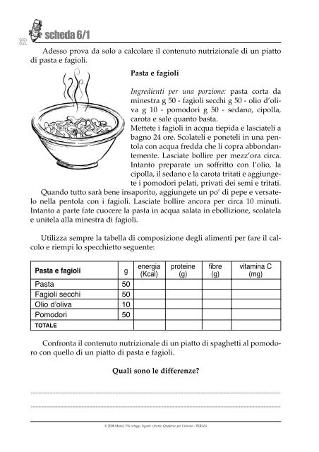 Quaderno di esercizi per l'alunno - Inran