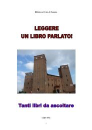 audiolibro - Biblioteca di Fossano