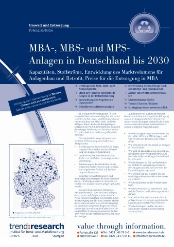 MBA-, MBS- und MPS- Anlagen in Deutschland bis ... - trend:research