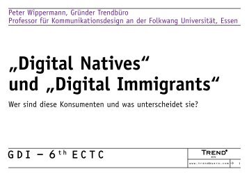 „Digital Natives“ und „Digital Immigrants“ - Peter Wippermann