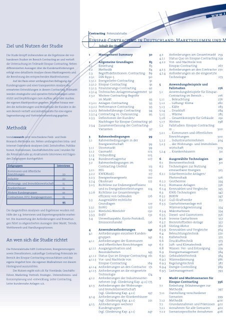 Einspar-Contracting in Deutschland: - trend:research