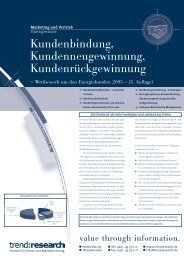 Kundenbindung, Kundenneugewinnung ... - trend:research