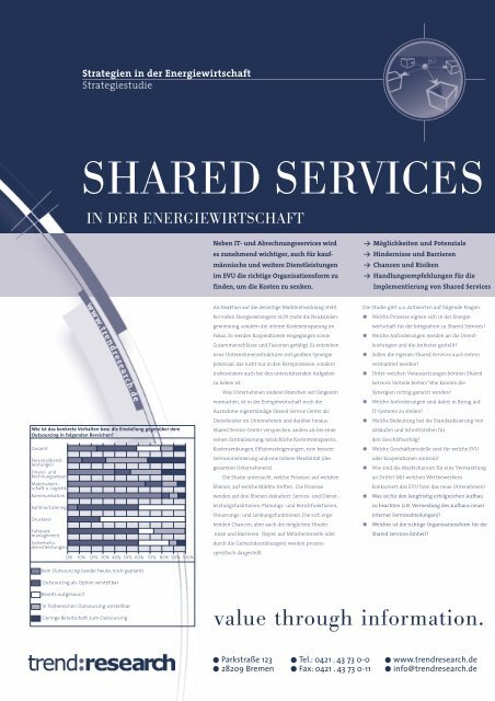 Shared Services in der Energiewirtschaft - trend:research