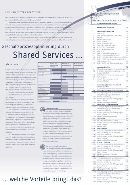 Shared Services in der Energiewirtschaft - trend:research