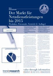 Der Markt für Netzdienstleistungen bis 2015 (2 ... - trend:research