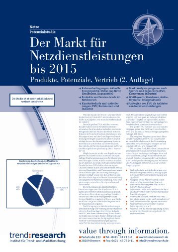 Der Markt für Netzdienstleistungen bis 2015 (2 ... - trend:research