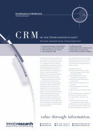 CRM in der Energiewirtschaft - trend:research