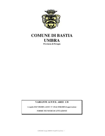 NTA Aree C0 - [D]ettaglio - Comune di Bastia Umbra