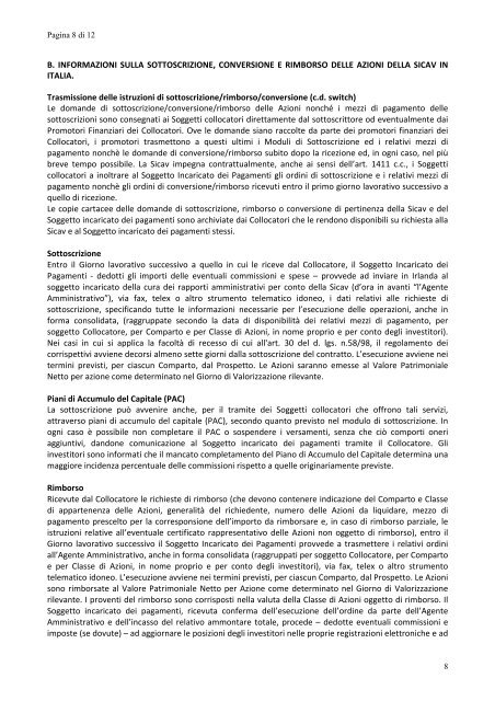 MODULO DI SOTTOSCRIZIONE DI AZIONI DI OPEN WORLD PLC Il ...