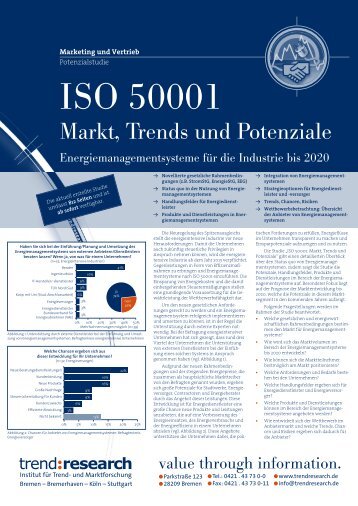 Der Markt für Energie- managementsysteme bis 2020 - trend:research